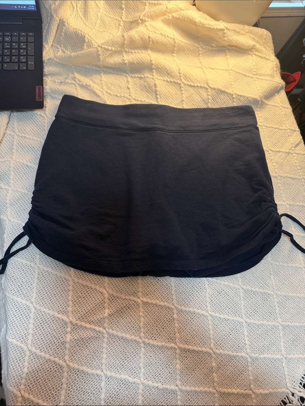 Chaps Navy Drawstring Skort